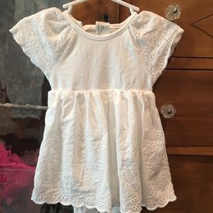 H&M white eyelet dress